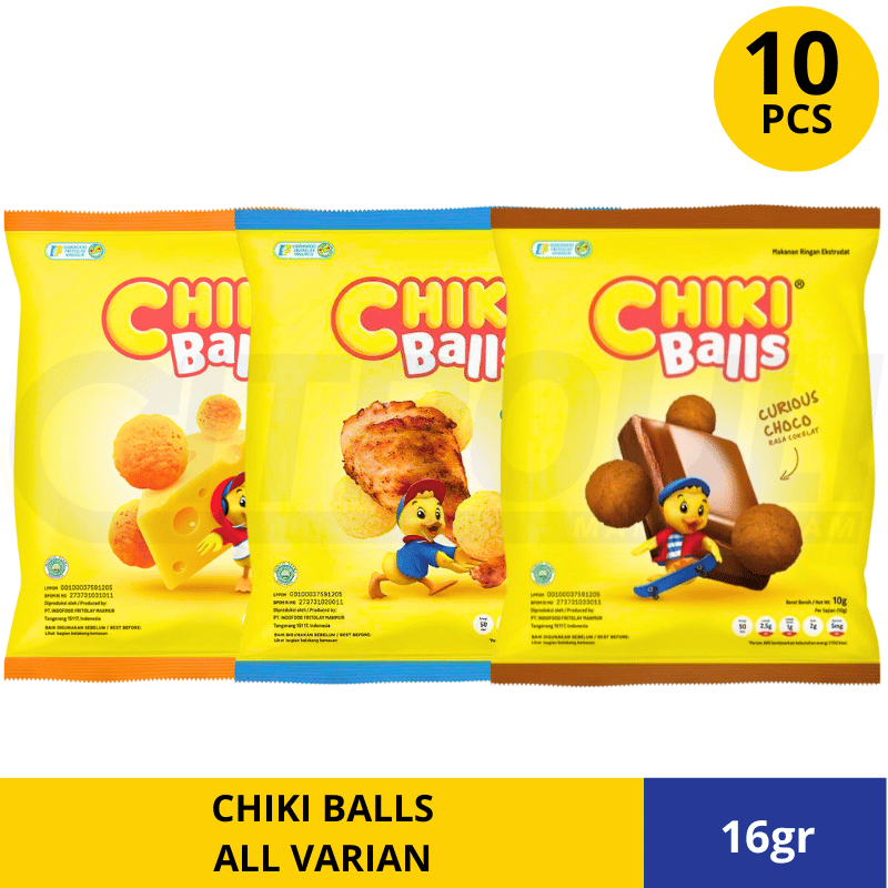 

ISI 10pcs/1 RENTENG CHIKI BALL 16gr (ALL VARIAN)