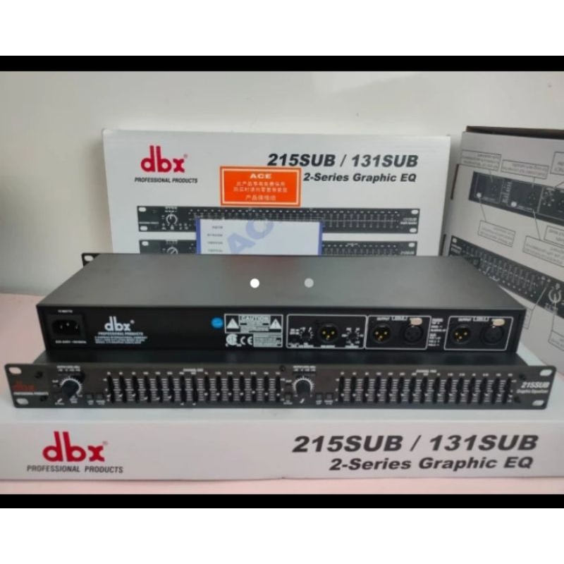 Equaliser DBX 215 Plus Output SubwooferEqualiser DBX 215 Plus Output Subwoofer
