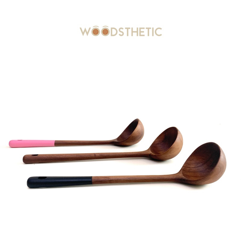 Centong Kayu / Centong Sayur Kayu / Irus Kayu /  Centong Kayu Duotone