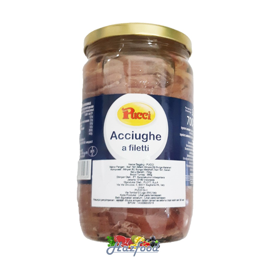 

Pucci Acciughe Anchovies Fillet In Oil|Teri Fillet From Italy