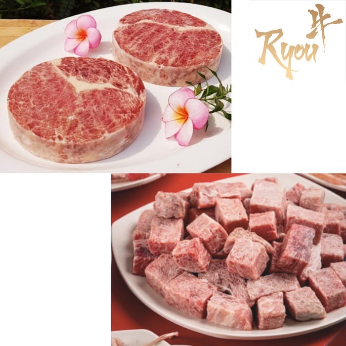 

BEEF BUNDLING Wagyu Saikoro 500gr+wagyu Ribeye Steak 400gr