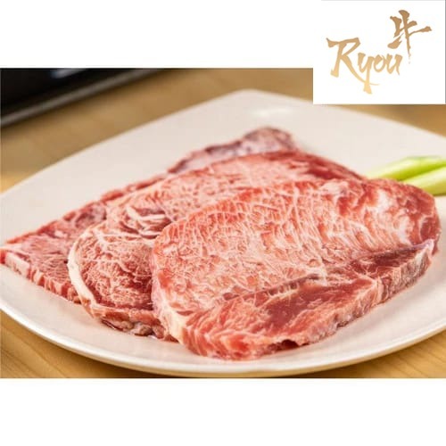 

Wagyu Striploin Steak 200g Meltique Daging Sapi Saikoro Slice