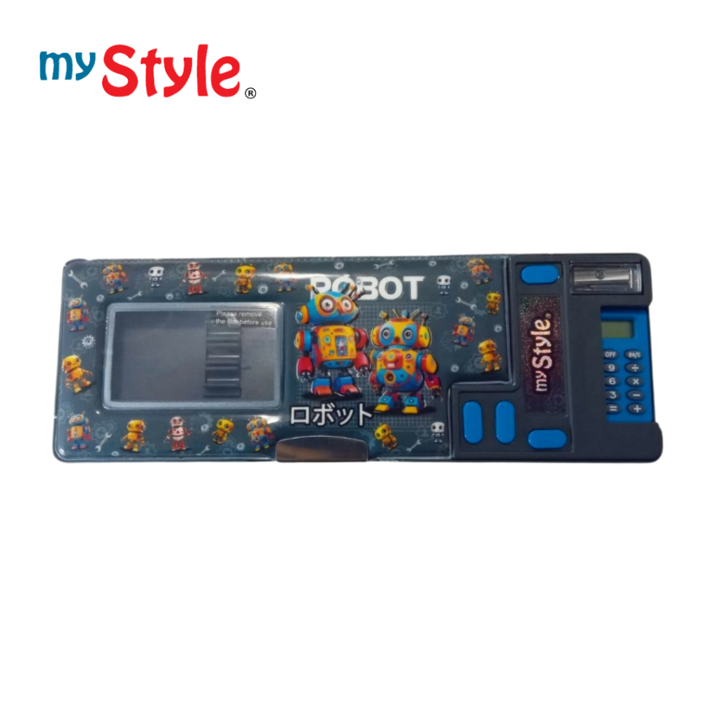 

My Style TM 1285 Pop Out Pencil Box for Junior Boys - Tempat Pensil Robot Multifungsi Anak Laki-Laki