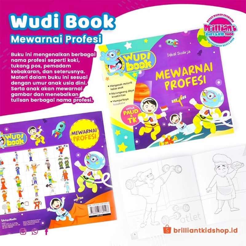 Wudi Book Mewarnai Profesi