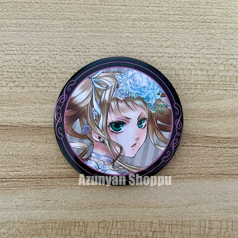 [OFFICIAL] Kuroshitsuji Can Badge - Elizabeth Black Butler Lizzy by Yana Toboso SQUARE ENIX