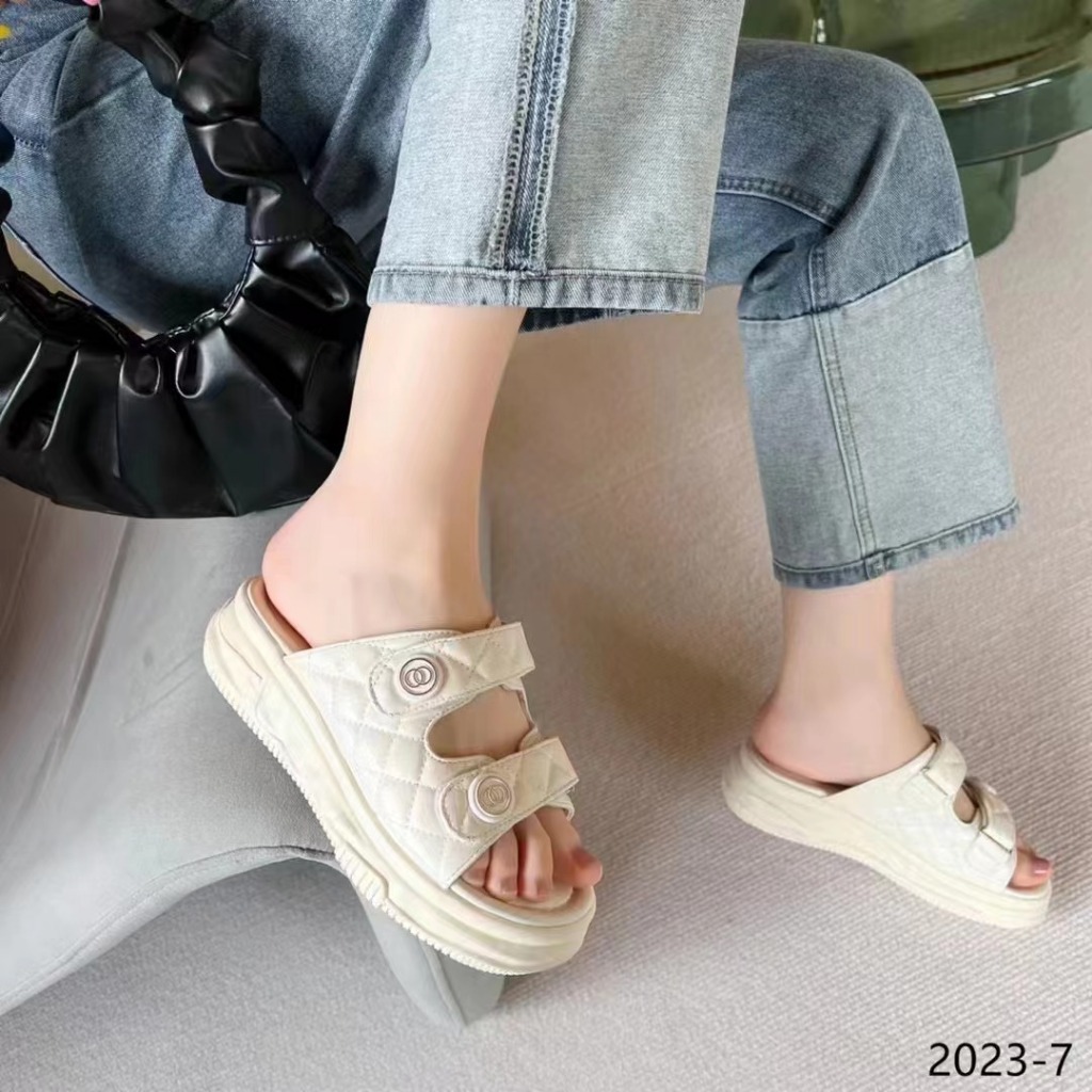 sandal wedges kekinian wanita 2023-7/ sendal kekinian remaja wanita / Sepatu wanita / cewek / remaja
