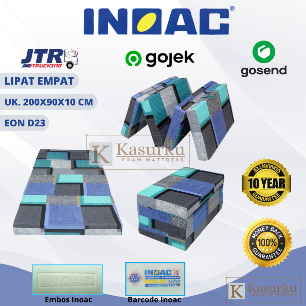 Kasur Lipat Busa INOAC ukuran 200x90x10