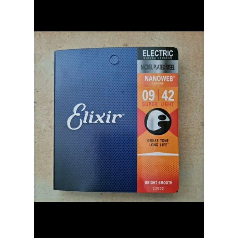 Senar Gitar Elixir Elektrik 09/ 010 Satu Set Anti Karat Senar Gitar Elektrik Elixir