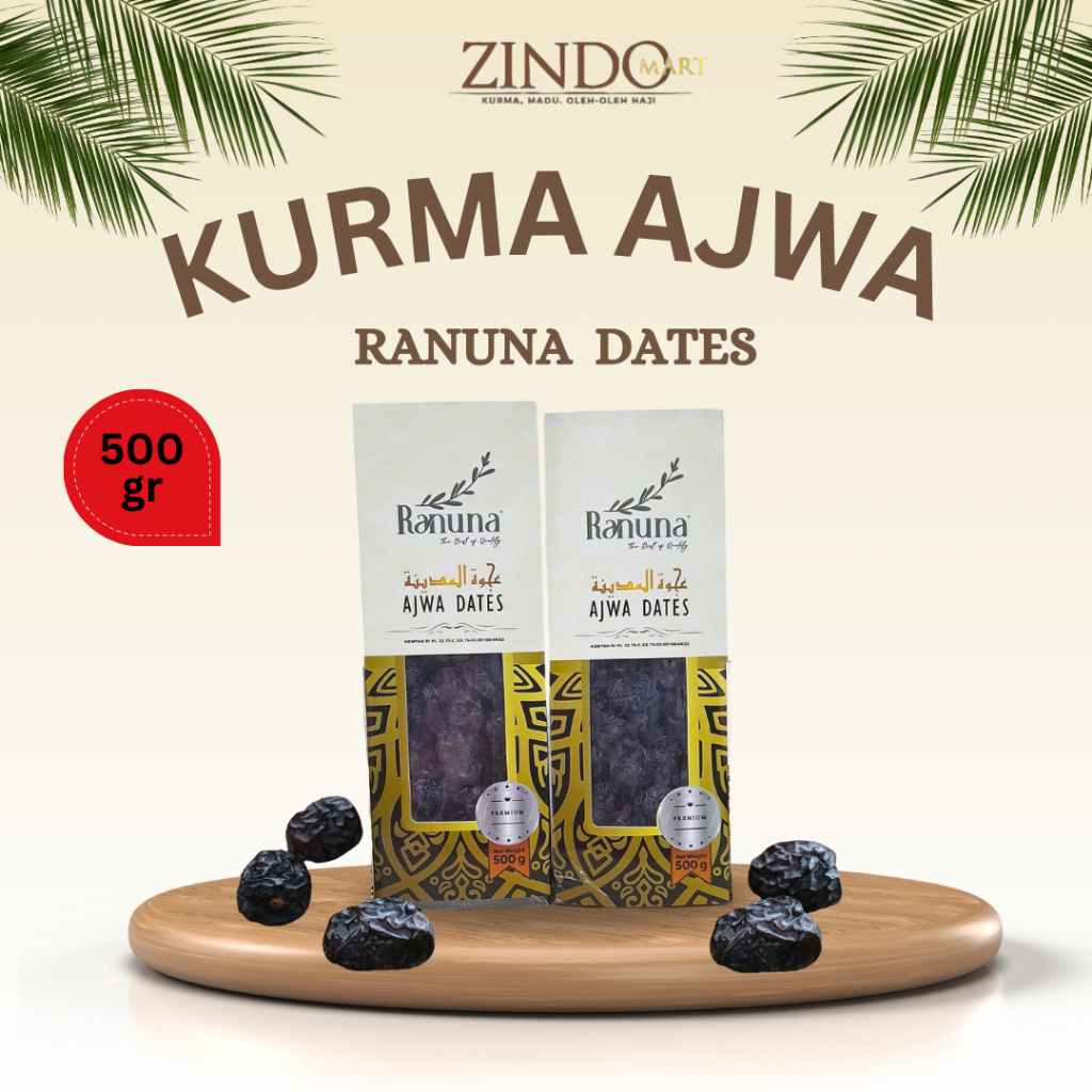 

KURMA AJWA RANUNA DATES 500GR / KURMA NABI SUNNAH PREMIUM