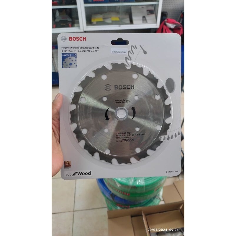 BOSCH 7"x16T Mata potong sirkel kayu tanduk / Circular saw carbide / Gerinda kayu
