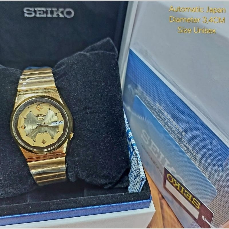 Jam Tangan Seiko 5 Automatic Tanpa Baterai Unisex (Pria/Wanita)