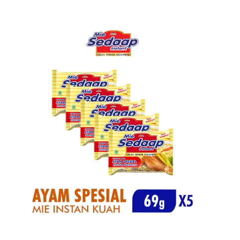 

Sedaap Mie Instan Ayam Spesial 69 gr x5