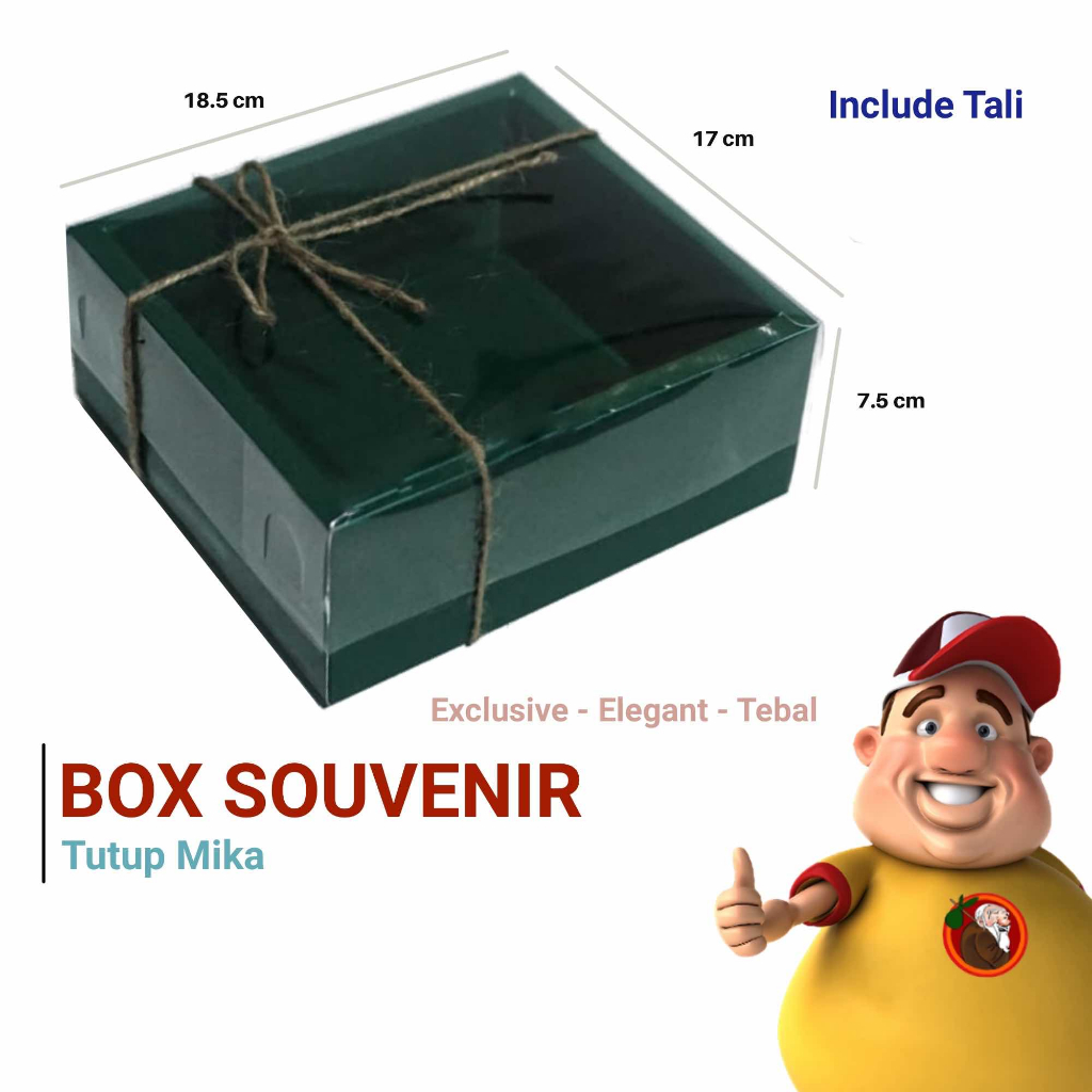 

BOX HAMPERS KOTAK SOUVENIR GIFT BOX KOTAK HANTARAN 18.5x17x7.5 HIJAU