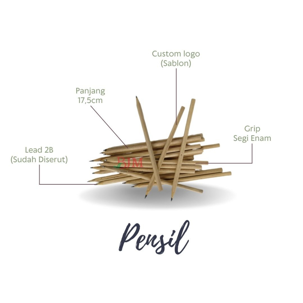 

isi 100 pc Custom Pensil Kayu Polos 2B Murah Pensil Hotel Segi Enam Alat Tulis