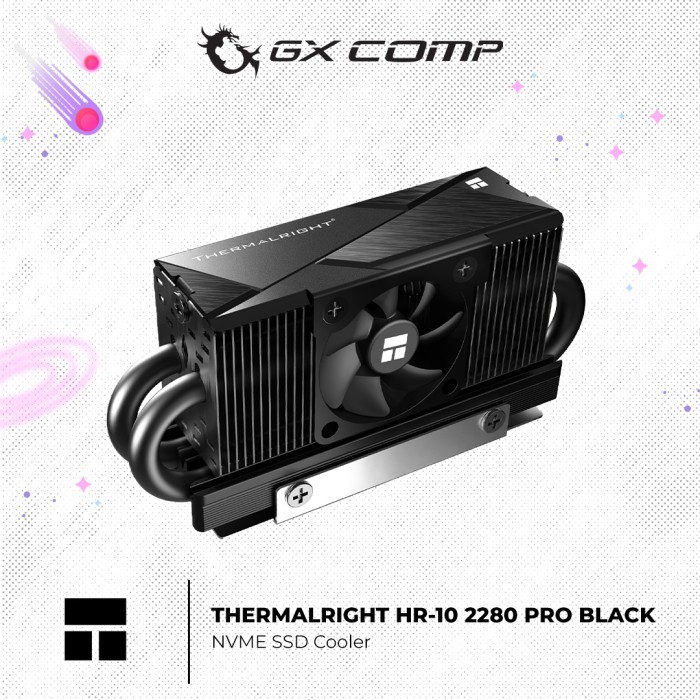 THERMALRIGHT HR-10 2280 PRO BLACK NVME SSD Cooler