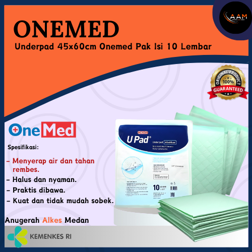 UPAD ONEMED UNDERPAD PERLAK ANTI BOCOR ISI 10 PER PACK