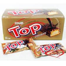 

Delfi Top Wafer Chocolate 1 Box isi 24 pcs