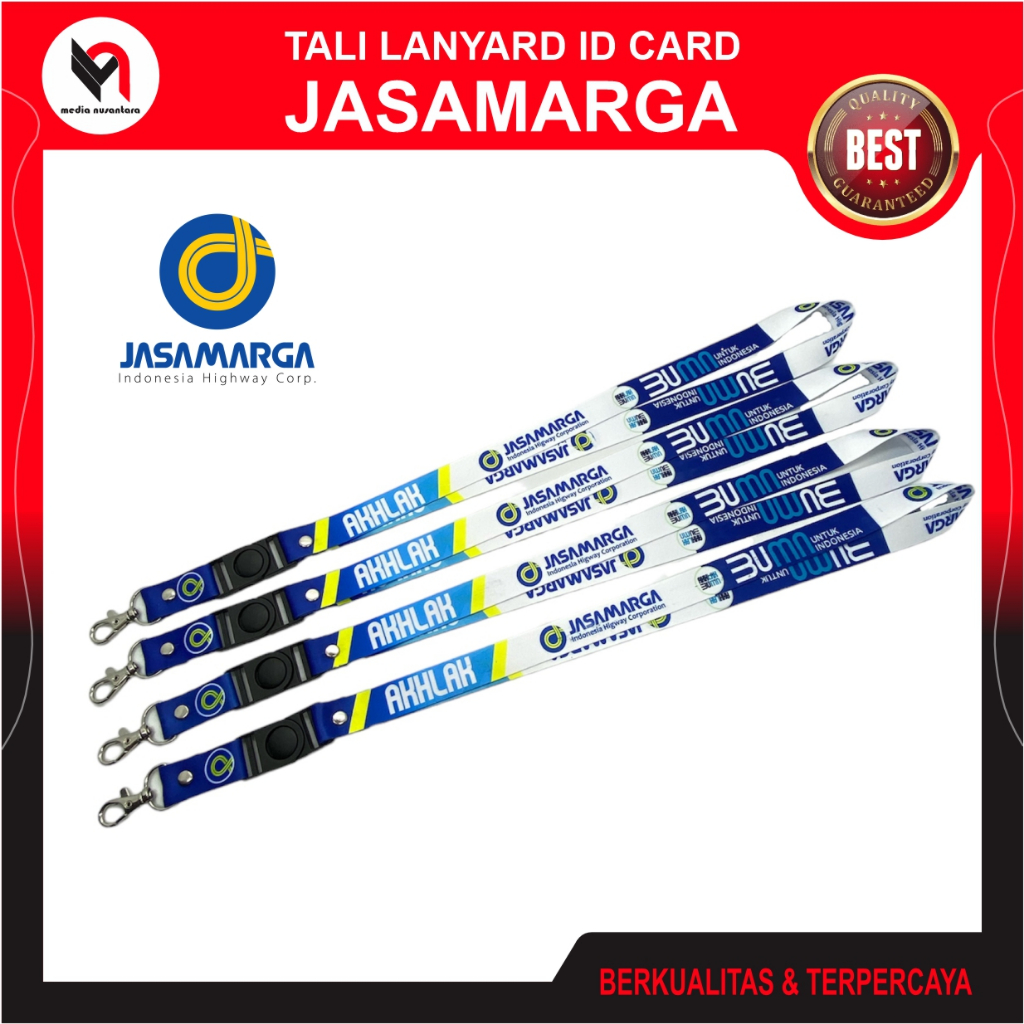 

JASAMARGA Tali ID Card Lanyard JASAMARGA BUMN Printing Full Colour