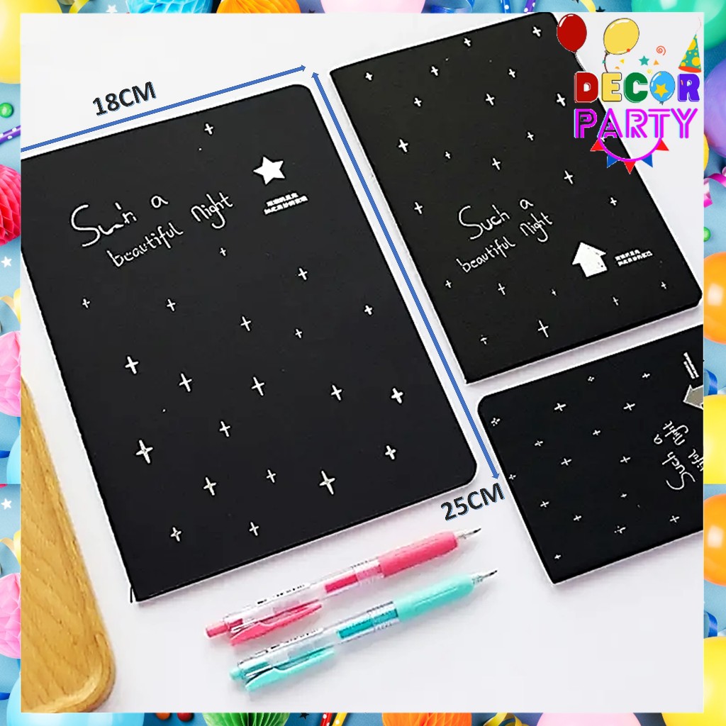 

DP Buku Tulis Warna Hitam Isi 28Lembar Hitam Buku Catatan Kertas Hitam Ukuran B5 A6 A5 Black Paper Plain Notebook DIY Scrapbook Agenda Foto Diary Kreatif