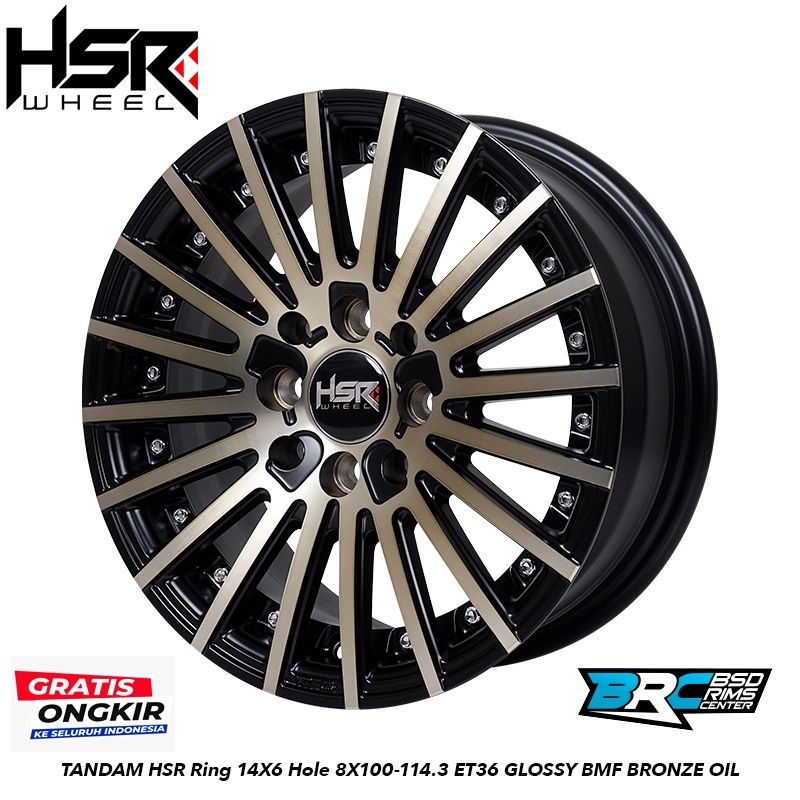 VELG RACING BUAT MOBIL DAIHATSU SIGRA TOYOTA CALYA RING 14 HSR TANDAM