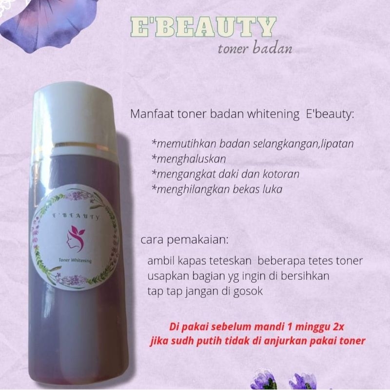toner badan e beauty