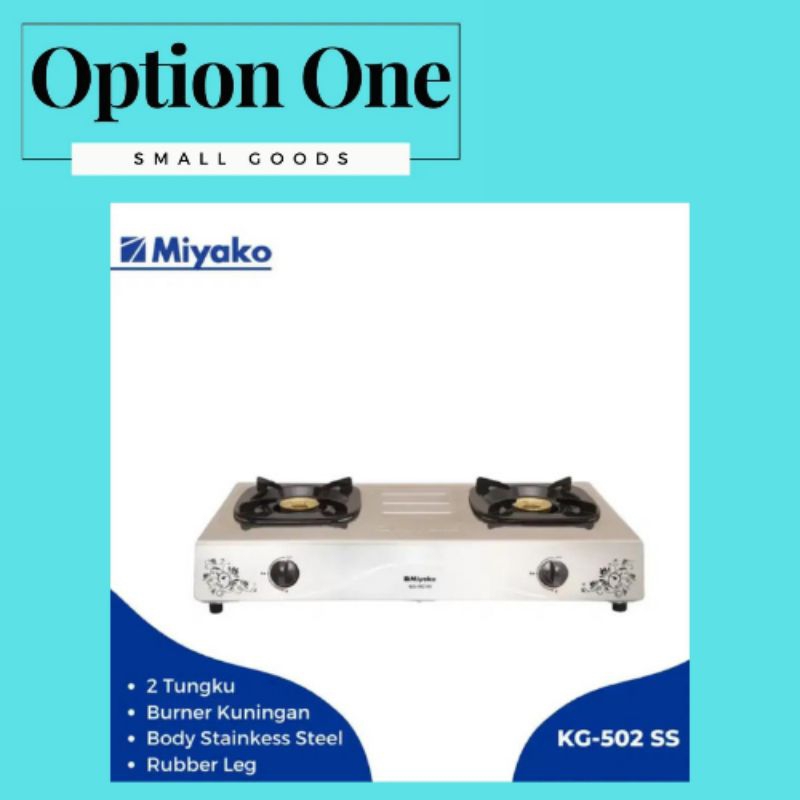 Miyako Kompor Gas KG502SS / KG 502 SS 2 TUNGKU