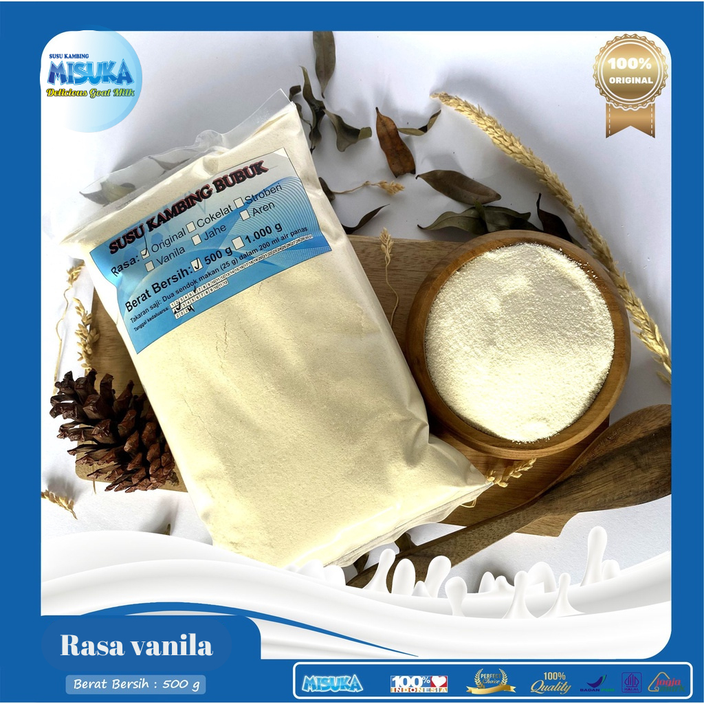 

susu kambing rasa vanila 500grm