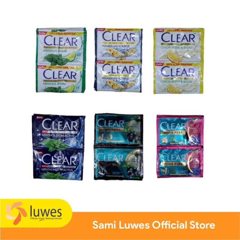 Clear Shampoo Renceng isi 12 sachet