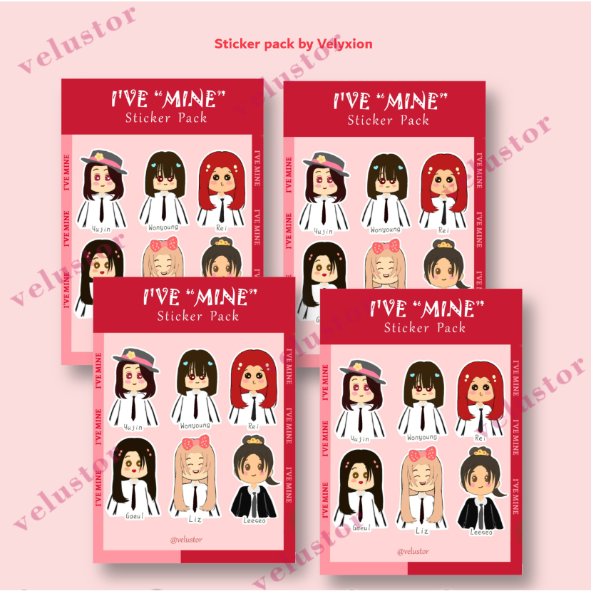 

KPOP Sticker pack IVE / stiker IVE by Velyxion