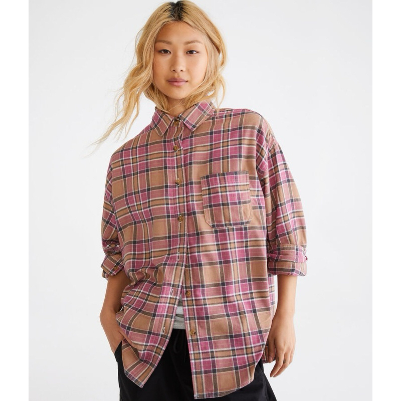 kemeja flanel aeropostale oversize cewek/wanita