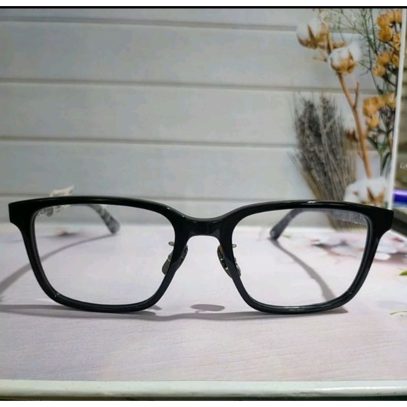 Frame kacamata pria original kotak hitam glossy 13j