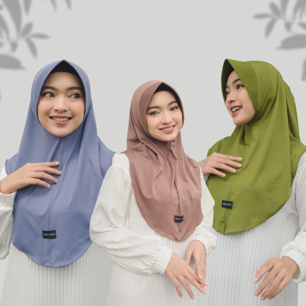 HIJAB BERGO HAMIDAH JERSEY ( LABEL ORI SHENA HIJAB ) PREMIUM