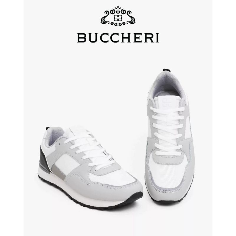 BUCCHERI Sepatu Sneakers Pria Jorge White - BL4067