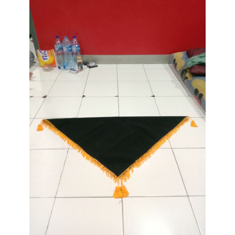 

alas baki upacara bendera polos _hitam