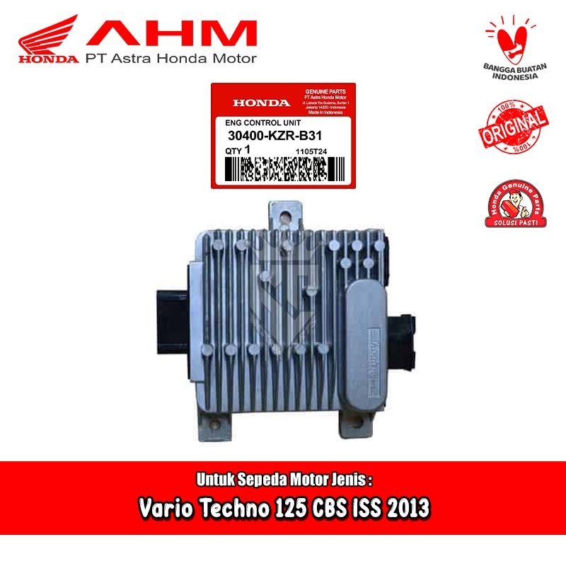 30400 KZR B31 ECU ECM CDI Honda Vario Techno 125 Fi Old 2013 CBS ISS Idling Stop Original AHM