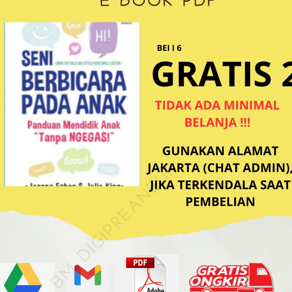 

Kejutan Hemat Seni Berbicara Pada Anak Book BEST SELLER Bahasa Indonesia