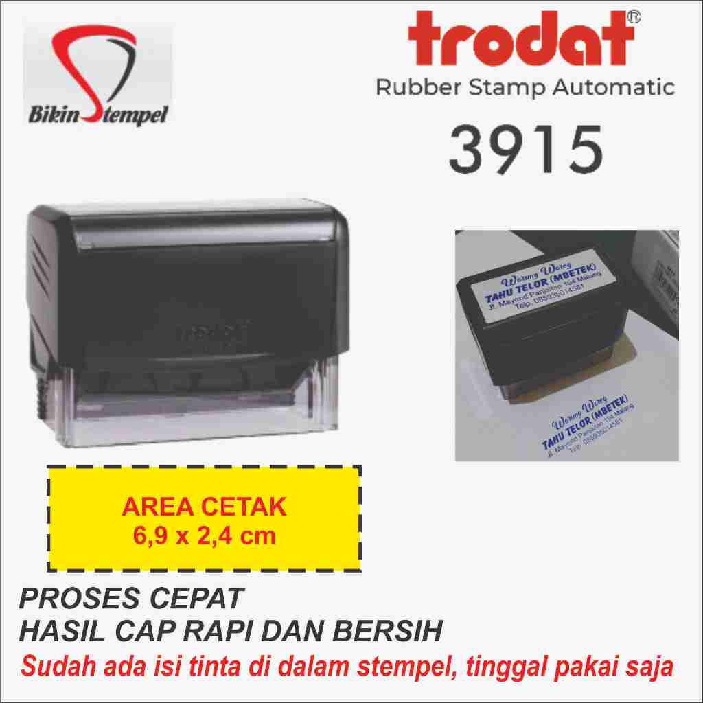

Stempel Custom TRODAT 3915 , Stempel Custom , Stempel Otomatis , Stempel Warna