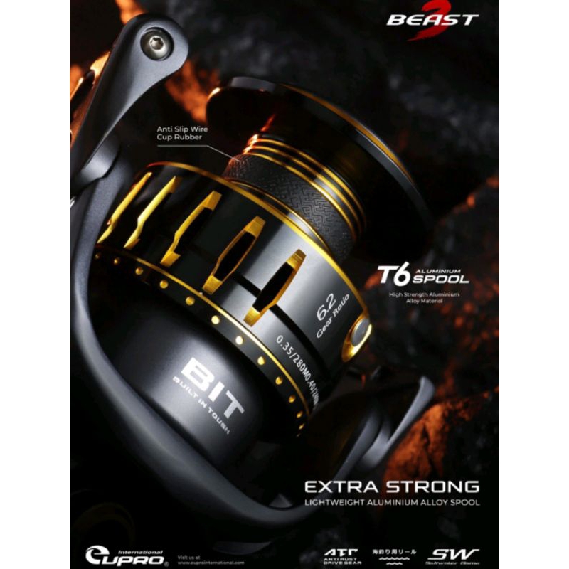 Rell Eupro Beast 3 metal body & brush main gear ready size 3000-6000