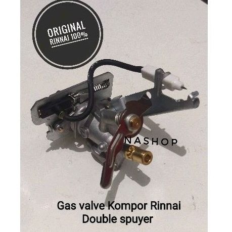 Gas Valve kompor Tanam Rinnai double spuyer (Original Rinnai)