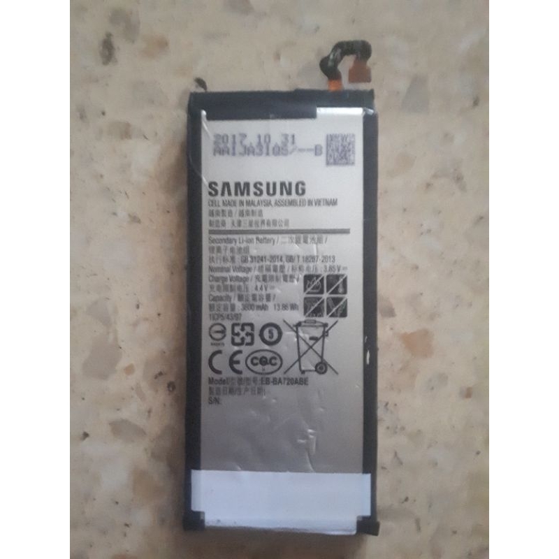 Batteray samsung J7 pro J730 ori copotan