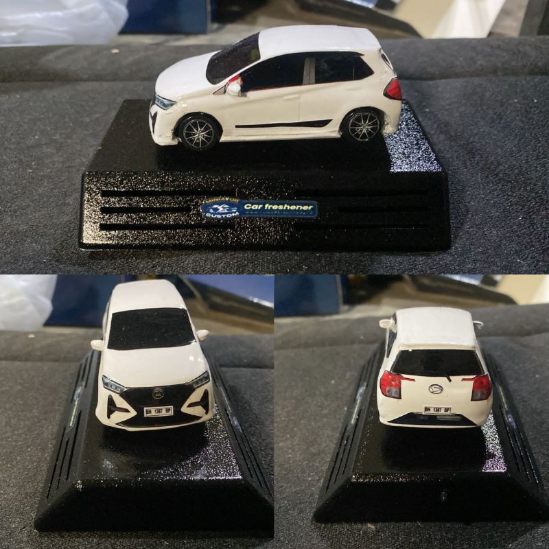 (Skala 1 : 45) Pajangan Interior Mobil Miniatur All New Ayla Terbaru