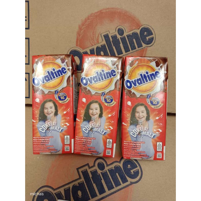 

SUSU COKLAT / SUSU UHT OVALTINE 200ml / SUSU OVALTINE ISI 24