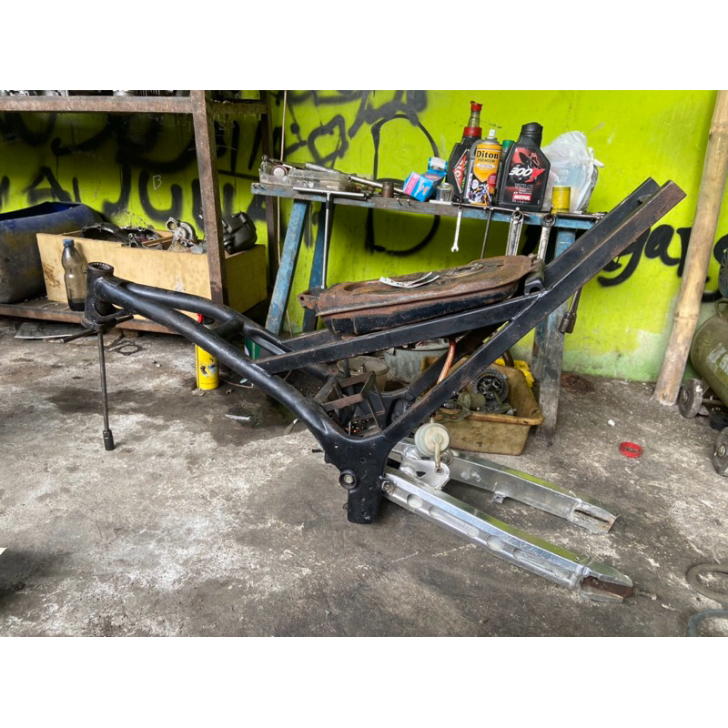 FRAME RANGKA SATRIA FU WUNGKUL/PORTING 155/200cc STANDAR MODIF