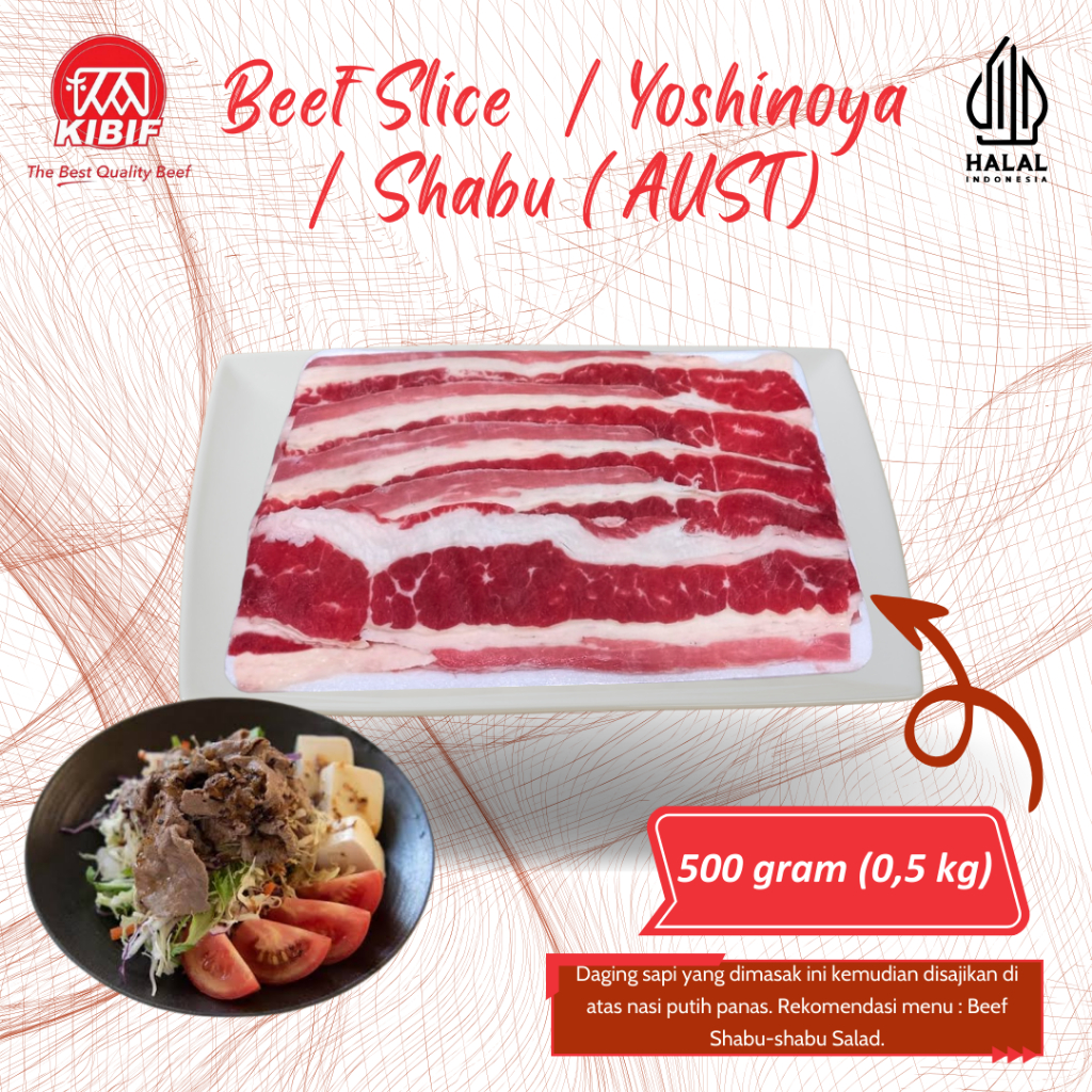 

Beef Slice / Yoshinoya / Shabu 500gr