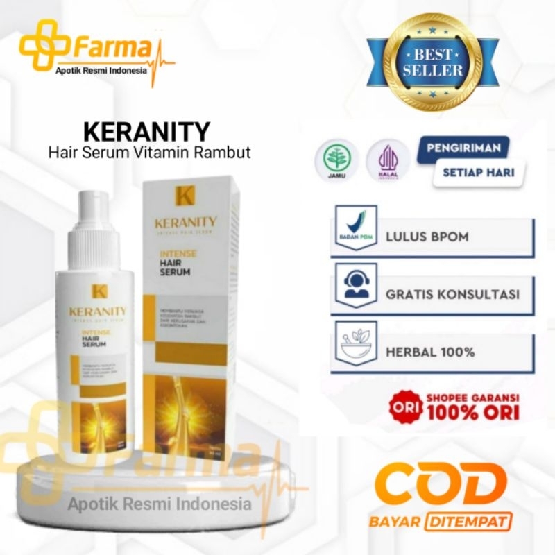 PT RESMI KERANITY INDONESIA - KERANITY ASLI ORIGINAL - KERANITY HAIR SERUM VITAMIN KESEHATAN PENUMBU