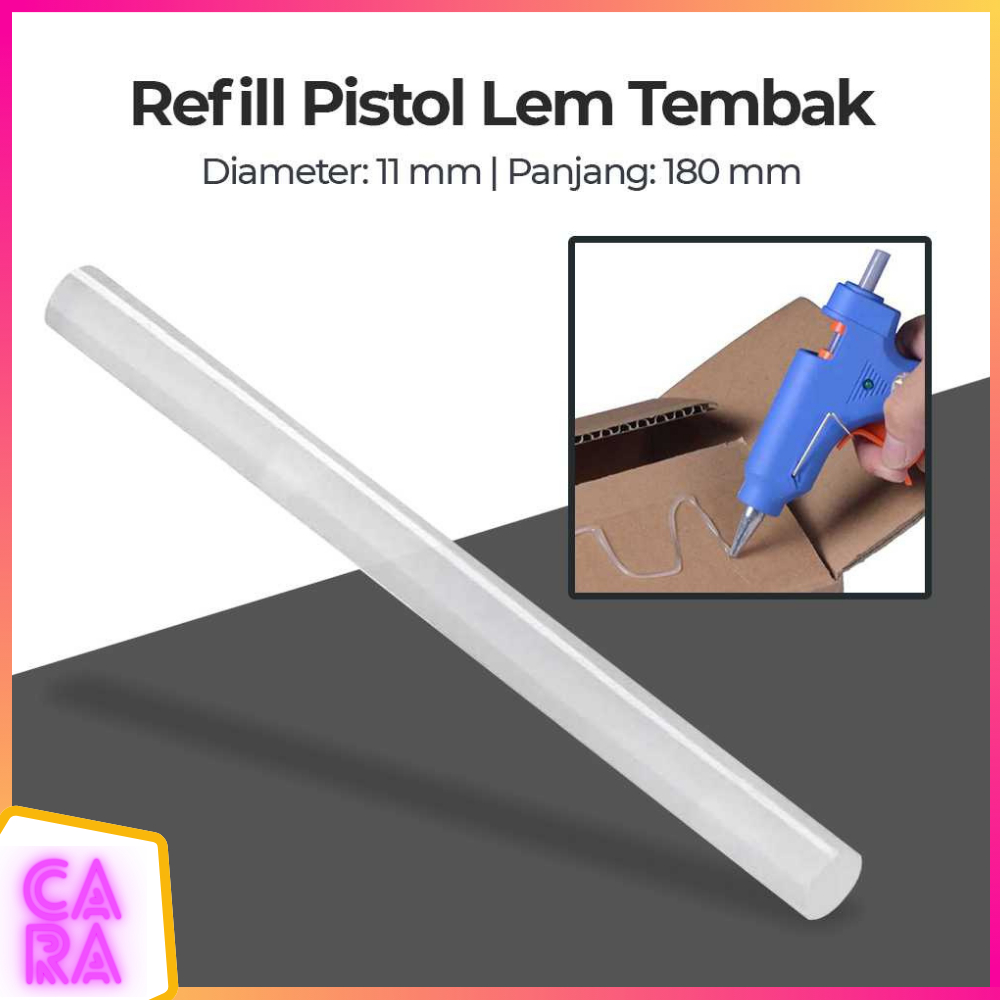 

Refill Isi Ulang Lem Tembak Hot Glue Stick 11x190 mm 1pcs JBY-10