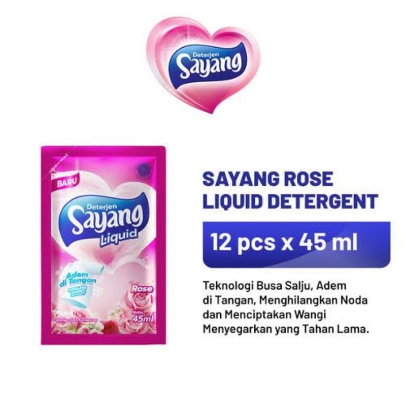 Deterjen Sayang Cair 12 Sachet