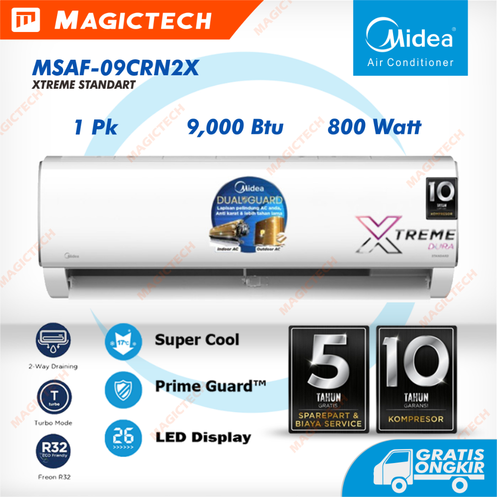 AC MIDEA 1 PK MSAF-09CRN2X / 09CRN R32