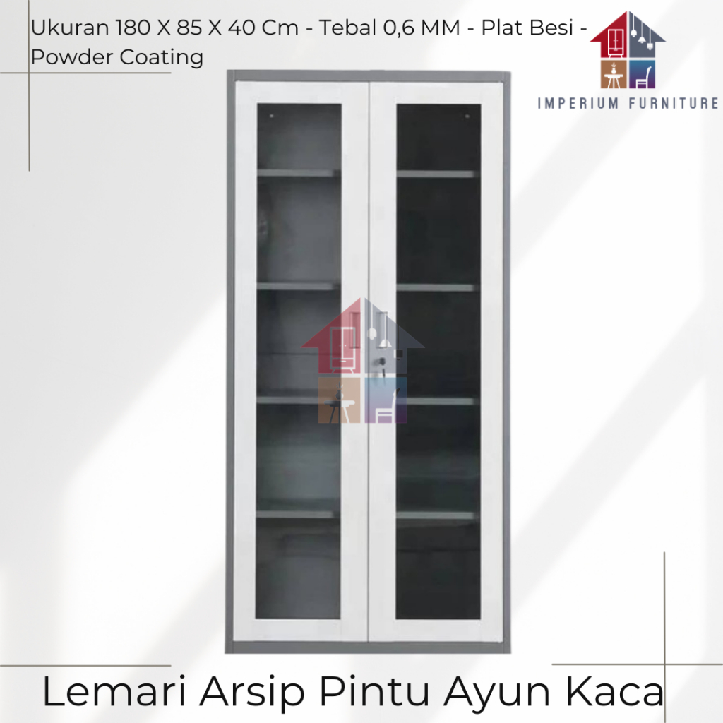 Lemari Arsip Kaca / Lemari Arsip / Lemari Kantor Kaca / Lemari Kantor / Pintu Kaca