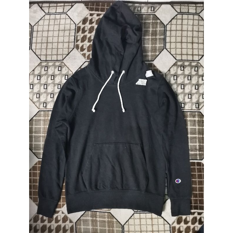 Hoodie Champion Polos - Hitam